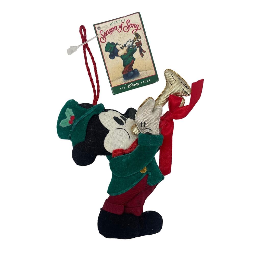 THE DISNEY STORE Ornament Mickey Mouse Mickey's Season of Song Christmas NWT
